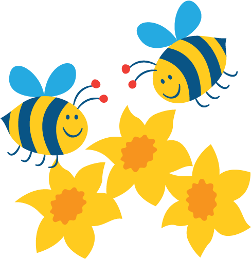 Mb 020 Bees & Flowers - Bee (566x566)