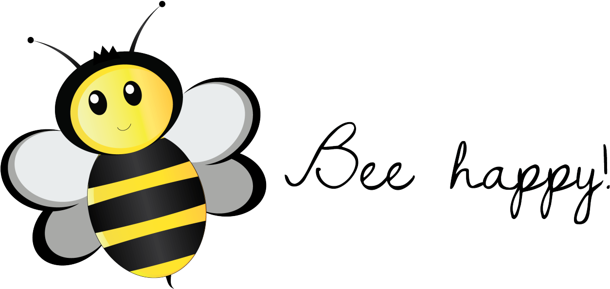 With Their Fat Tummies And Adorable Yellow And Black - Bee Happy! Stickers (1280x647)