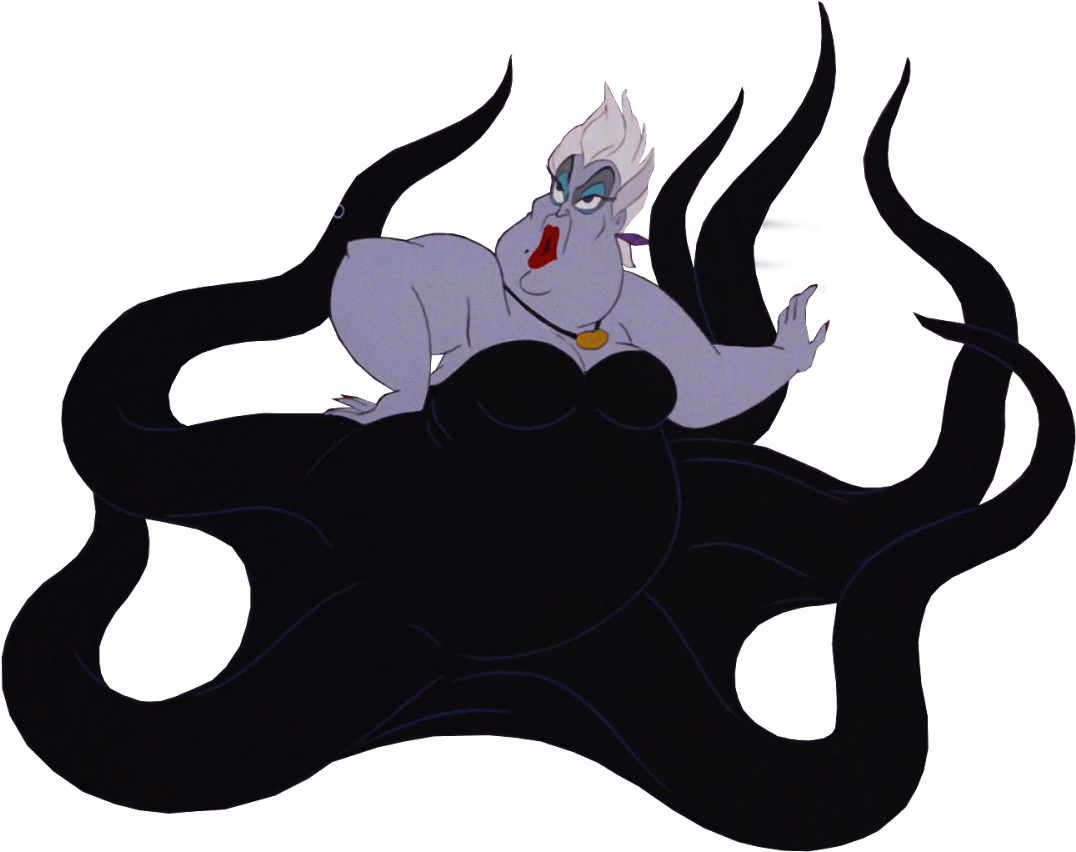 Ursula Evil Queen Villain Character Clip Art - Ursula Png.