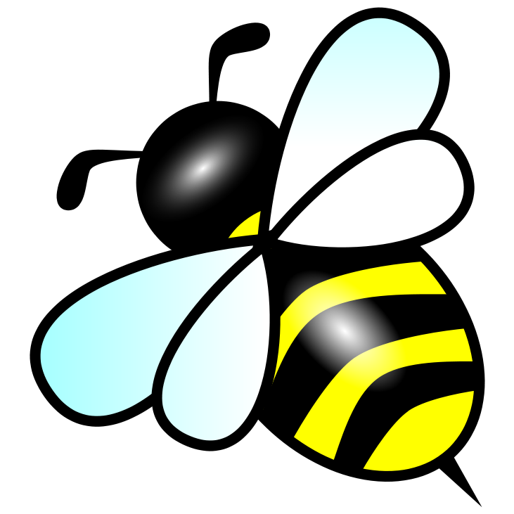 Bee Free Vector 4vector - Bee Clipart (2400x2400)