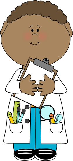 Science Projects For Kids - Scientist Clip Art (250x550)