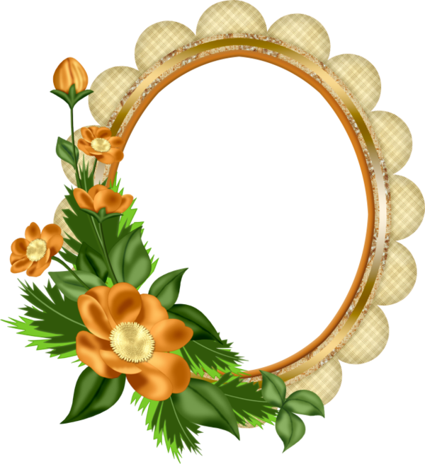 Image Du Blog Zezete2 - Flower Photo Frame Png (600x656)