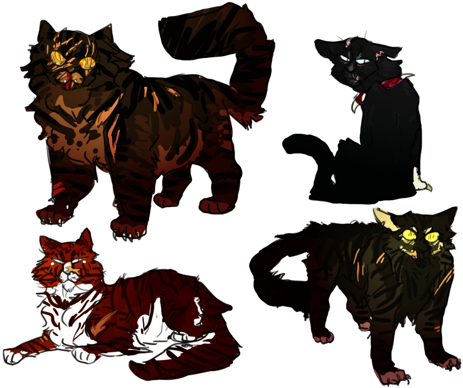 Warrior Cat Villain Doodles By Xihali - Tiger (979x816)