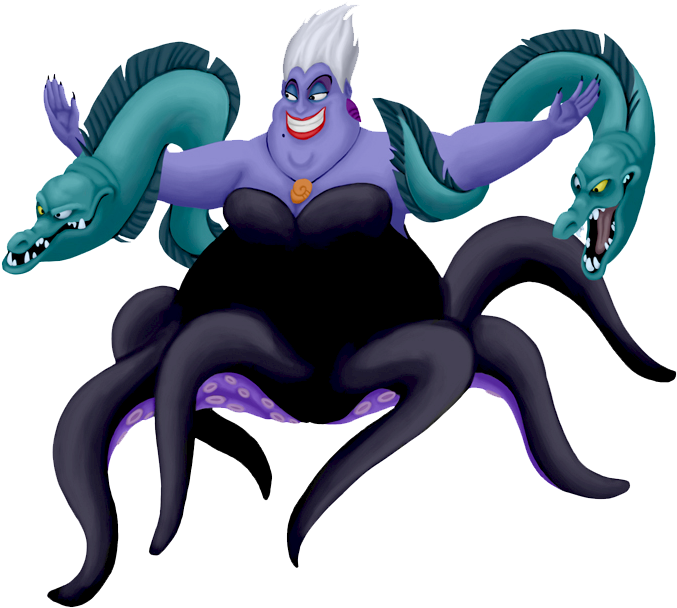 Ursula With Her Eels - Ursula And Her Eels (695x623)