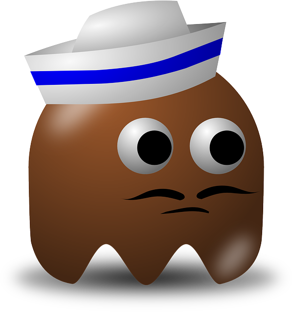 Sailor, Pacman, Pac-man, Cartoon - Phonics Monster - Book 4: Consonant Blends And Digraphs (608x640)