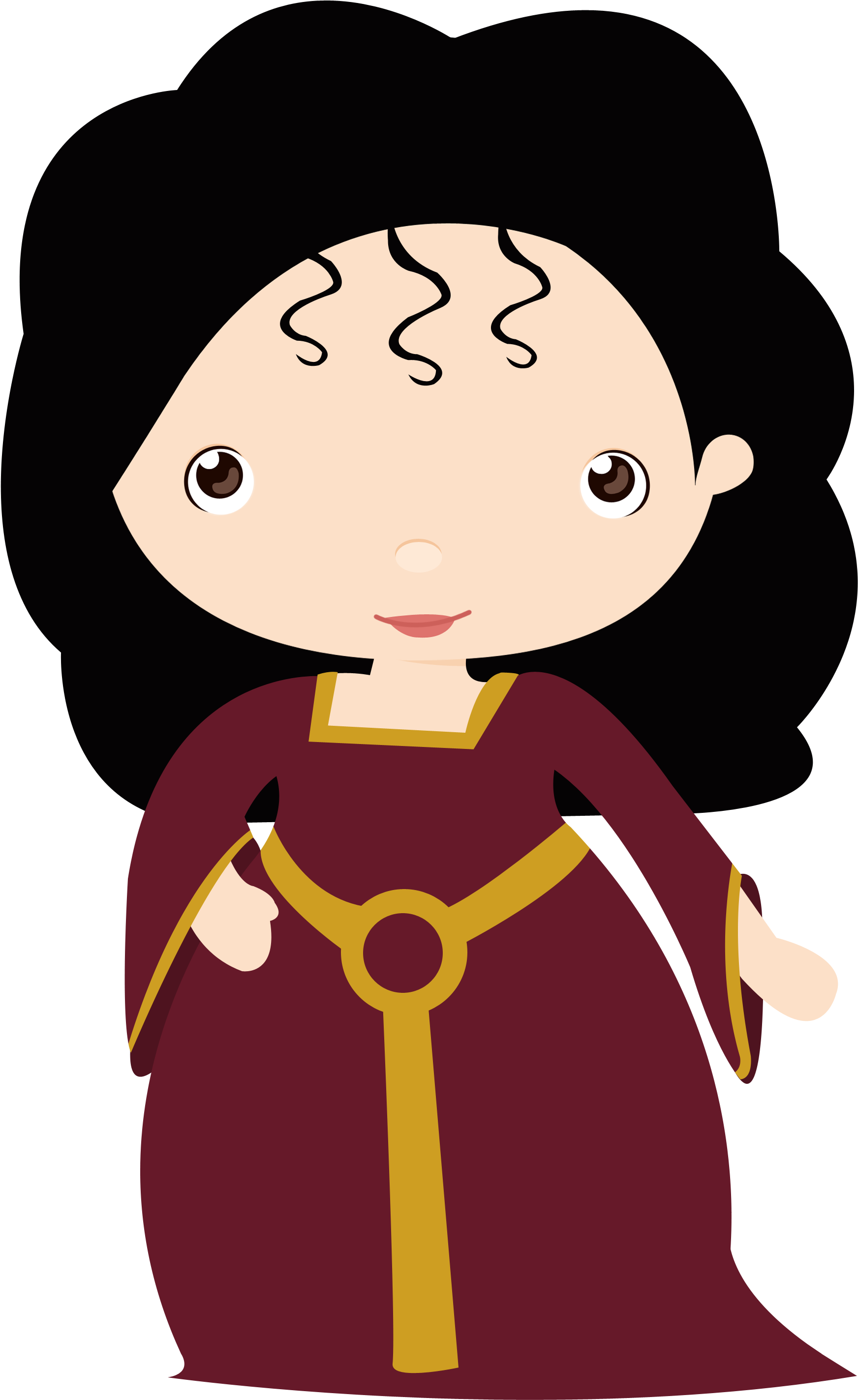 Vilões Dos Contos De Fadas - Personagens Rapunzel Cute Png (2220x3078)