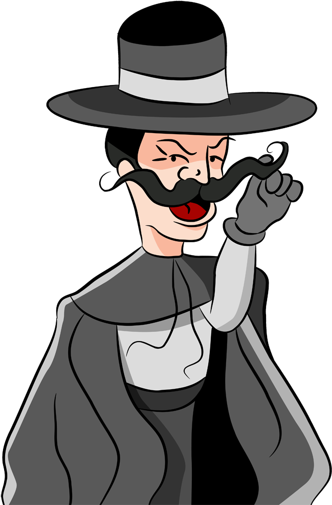 Moustache Villain Clip Art - Evil Twirling Mustache (1000x1000)