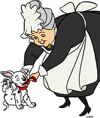Nanny 101 Dalmatians Clipart - 101 Dalmatians Nanny Clipart (325x401)
