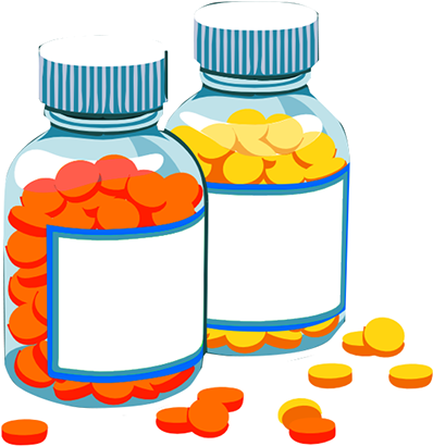 Find Your Medication - Medicine Clipart (430x436)