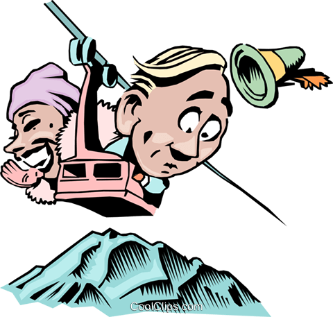 Cartoon Gondola Ride Royalty Free Vector Clip Art Illustration - Stock Market (480x457)