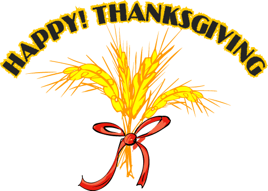 Happy Thanksgiving - Happy Thanksgiving Clip Art Free (524x373)