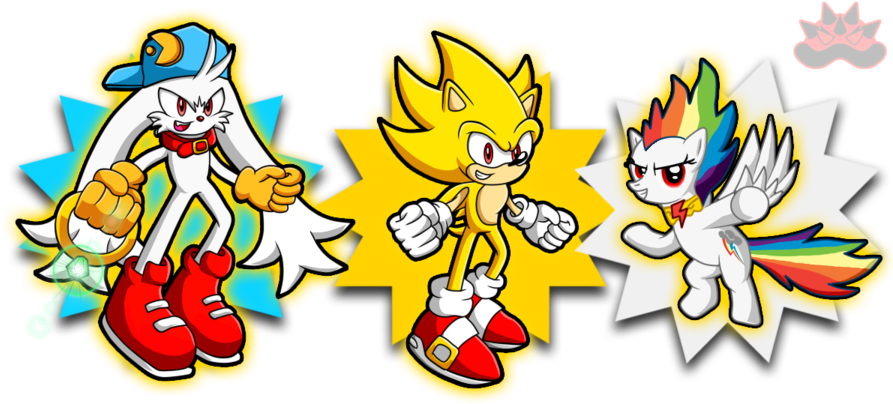 Three Super Forms By Deleteuser2 - All Sonic Super Forms (900x410)