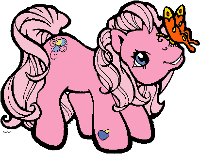 Cute Horse Clipart Clipartiki - Clip Art Pony (421x327)