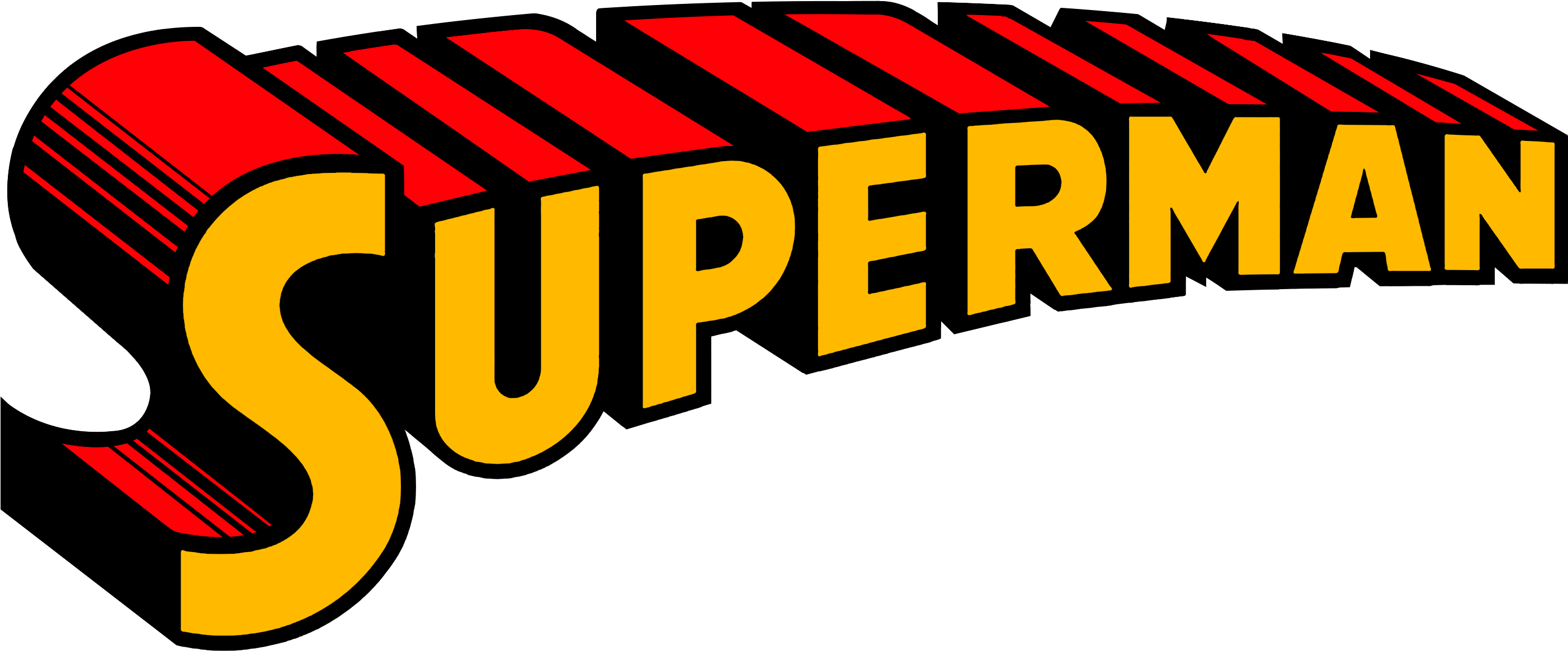 Superman Logo Comic Book Clip Art - Superman Name Logo (3000x3000)