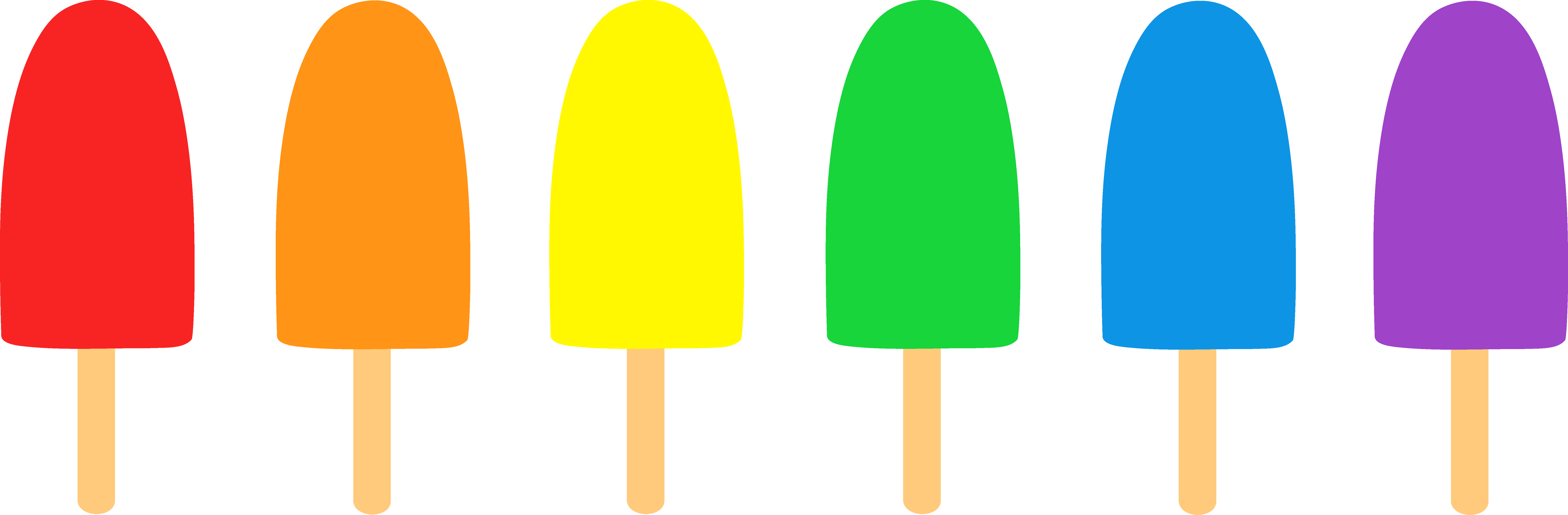 Cute Popsicle Clipart Border - Ice Cream Clipart (7825x2573)