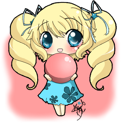 Digi Chibi Summer Time Oc By Reverrii - Cartoon (465x446)