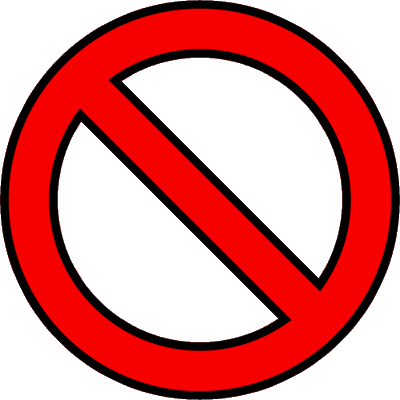 No Symbol Circle Clipart - Sad Face Clip Art (400x400)
