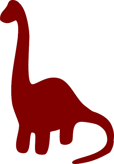 Dino Silhouette - Silueta Dinosaurio (446x640)