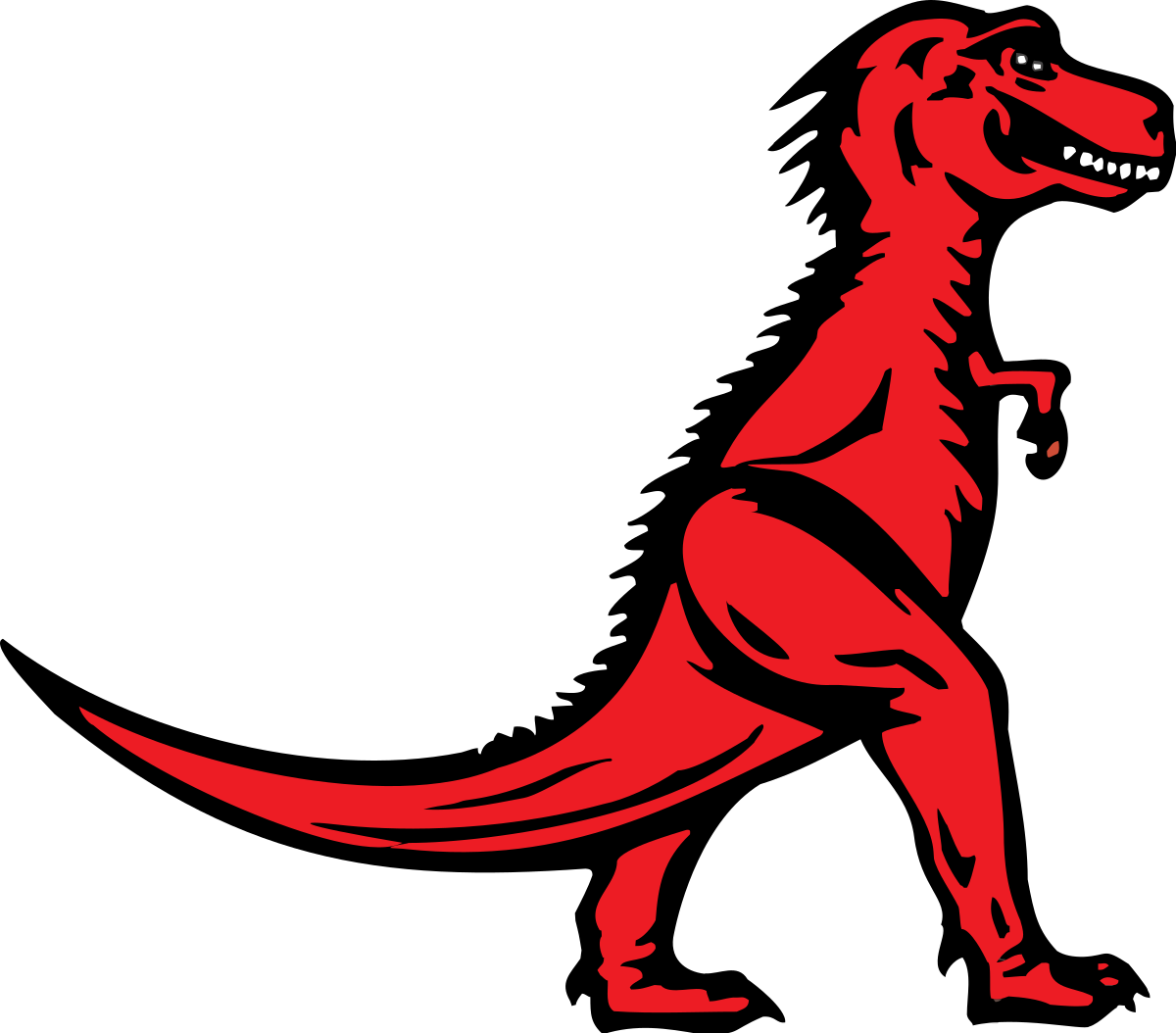 Red T Rex Logo Vector And Clip Art Inspiration U2022 - Mozilla Mascot (1200x1054)