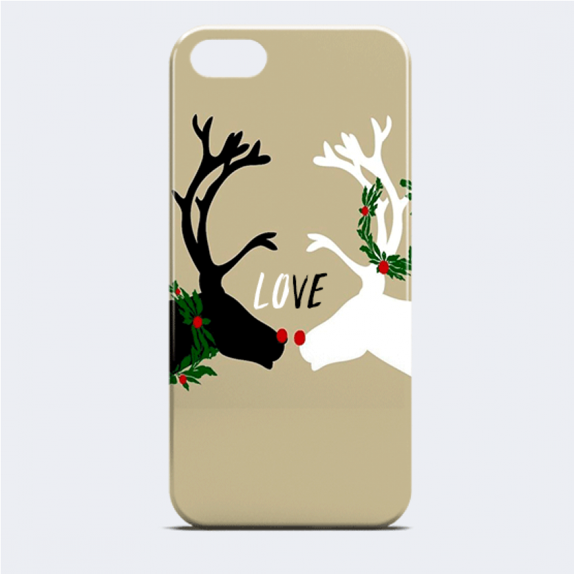 Чехол "оленья Любовь" - Sfondo Iphone Natale Renna (833x1165)