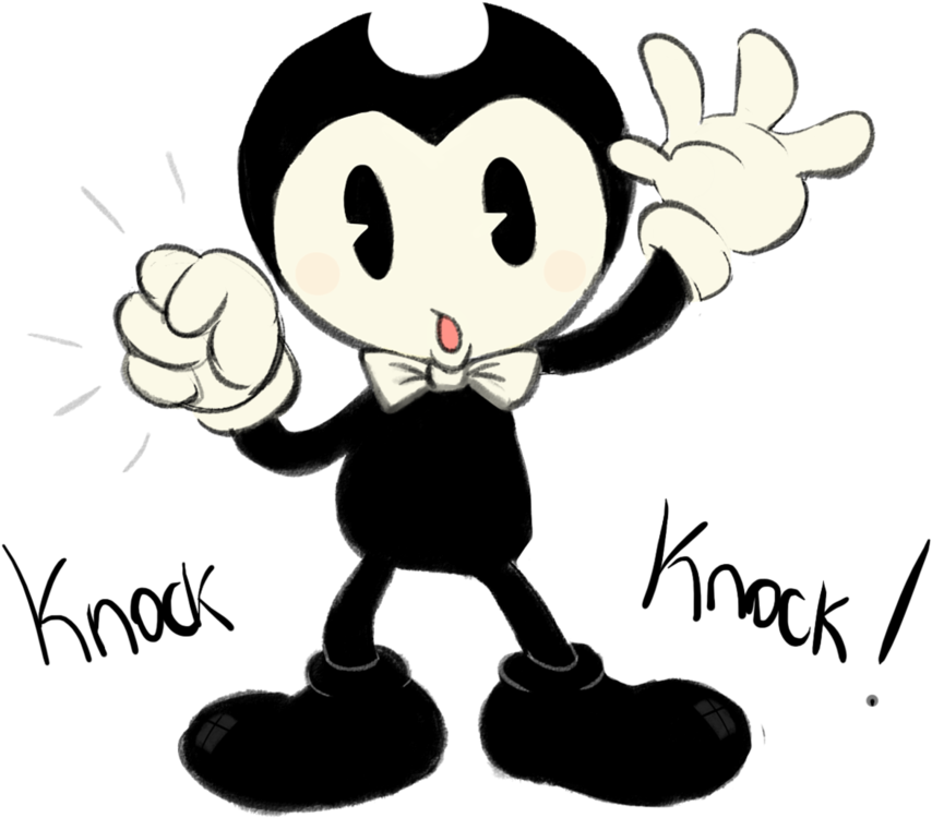 Bendy Knock Knock By Pukopop - Bendy And The Ink Machine (933x856)