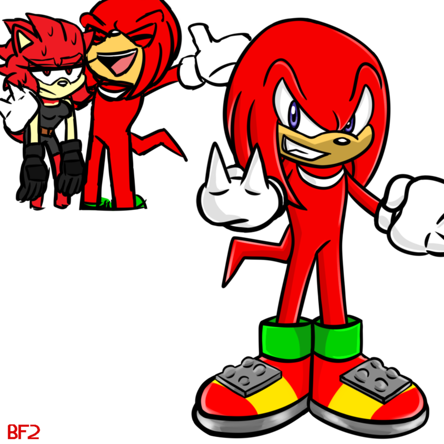 Knock, Knock It's Knuckles By Shadowfangirl2 - Cartoon (894x894)