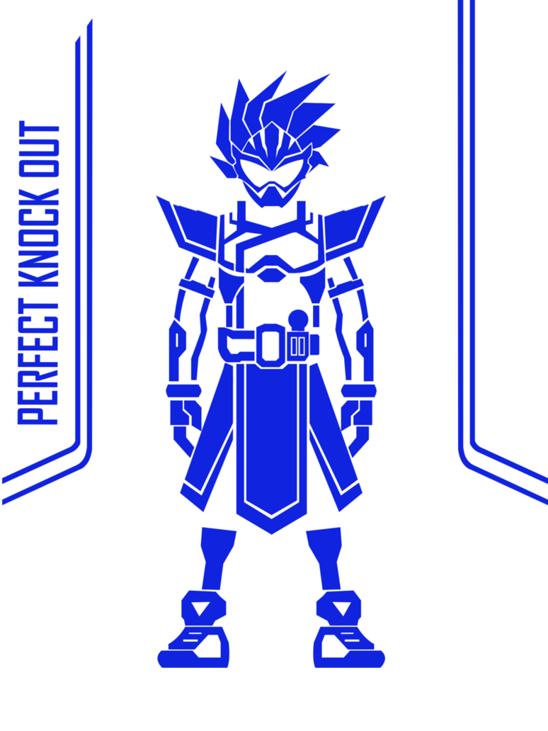 Perfect Knock Out Fanmade By Zeronatt1233 - Eno-022 キャラクターオーバースリーブ 仮面ライダーエグゼイド ゲーマドライバー マイティアクションx (774x1032)