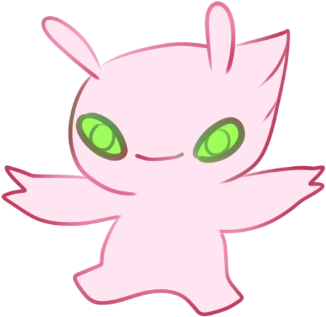 Knock Off Celebi Gives Me Life - Cartoon (500x483)