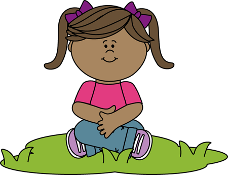 Sat Clip Art - Child Sitting Down Clipart (450x345)