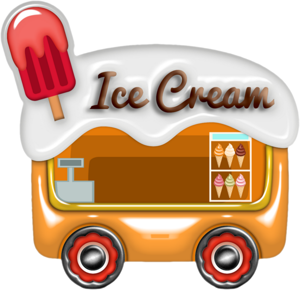 Camion De Glaces - Ice Cream (600x580)