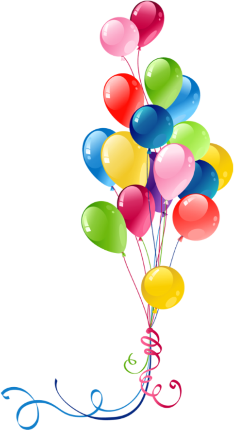 Balloon Arrangements, Balloon Bouquets - Happy Birthday Gift Card Template (490x890)