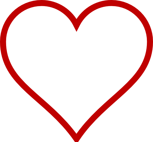 Big Heart Shape Template (600x557)