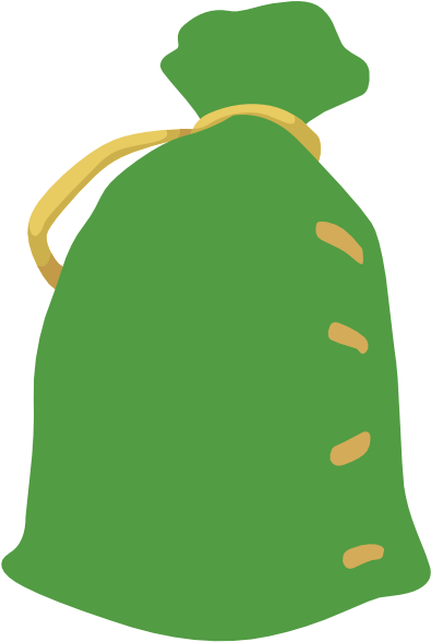 How To Set Use Generic Green Bag Svg Vector - Green Sack (420x594)