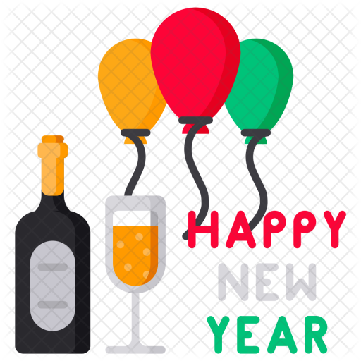 Balloon, Celebration, Alchol, Wine, Glass Icon - Glass (512x512)
