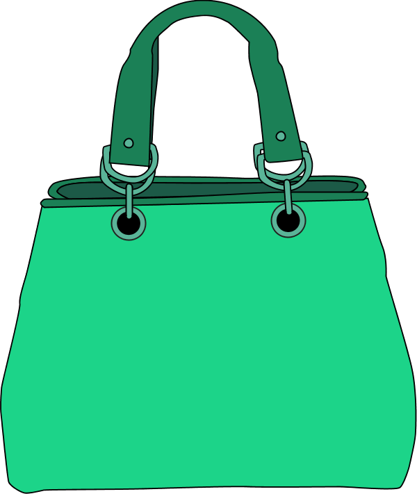 Tote Bag Clip Art Library - Purse Clip Art (600x711)