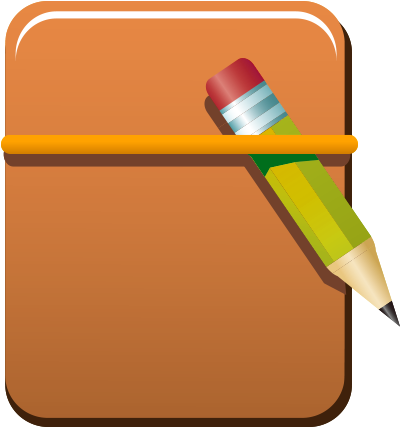 Pencil Notebook Icon - Caneta Png E Caderno (500x500)