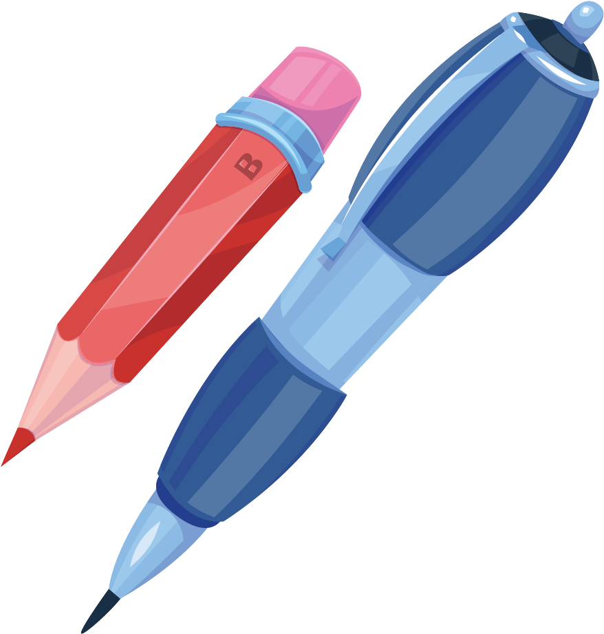 Paper Pen Office Supplies - Fin (2083x2083)