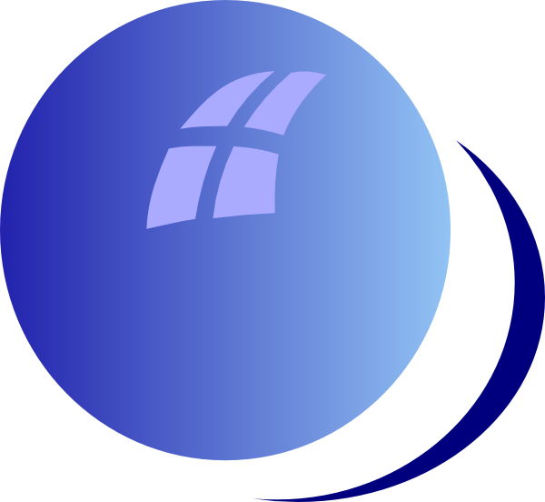 Blue Bubble Cirlce Clip Art - Modern Mirrors (600x552)