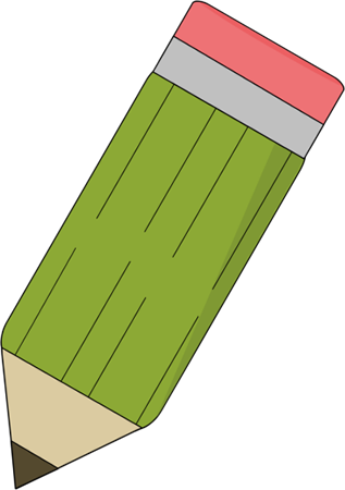 Pencil Clipart Cute Pencil - Pencil (317x450)
