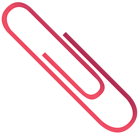 Paperclip-red - Pink Paper Clip Transparent Background (767x750)