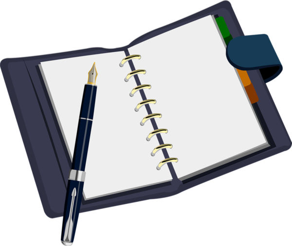 Animated Pencil And Paper Download - My Address Book (600x506)