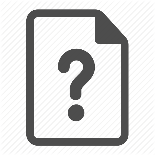 Document Question Mark Clipart - File With Question Mark (512x512)