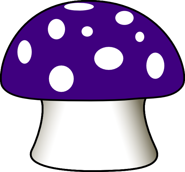 Pink Mushroom Clipart (600x558)
