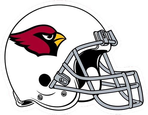 Chargers - Arizona Cardinals Helmet Decal (600x436)