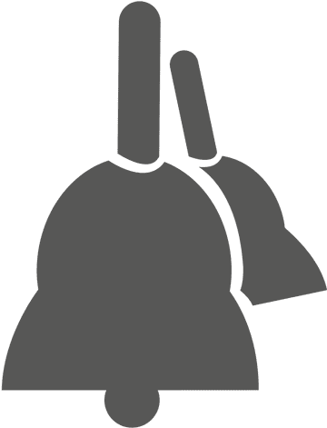 Two Christmas Bells Icon Transparent Png - Bell (512x512)