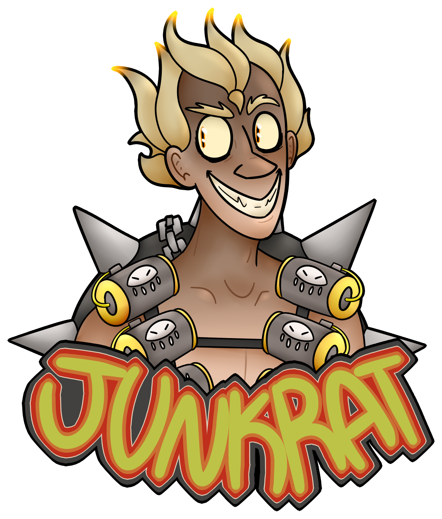 Junkrat By Thatswhiskytoyou Junkrat By Thatswhiskytoyou - Junkrat Fan Art Png (1493x1750)
