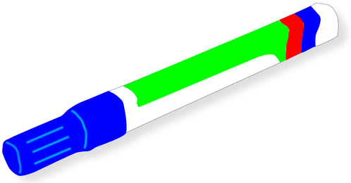 Imagen Vectorial De Marcador Azul - Marker Clipart (4431x2400)