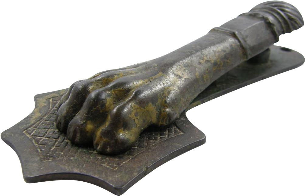 Paperholder Paperclip, Lion Paw, Ca - Bronze Sculpture (1002x1002)