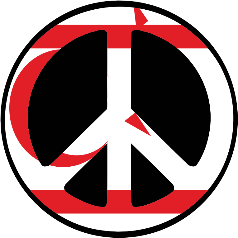 Peace Clipart Cyprus - Peace Emoji With Blue Background (777x777)