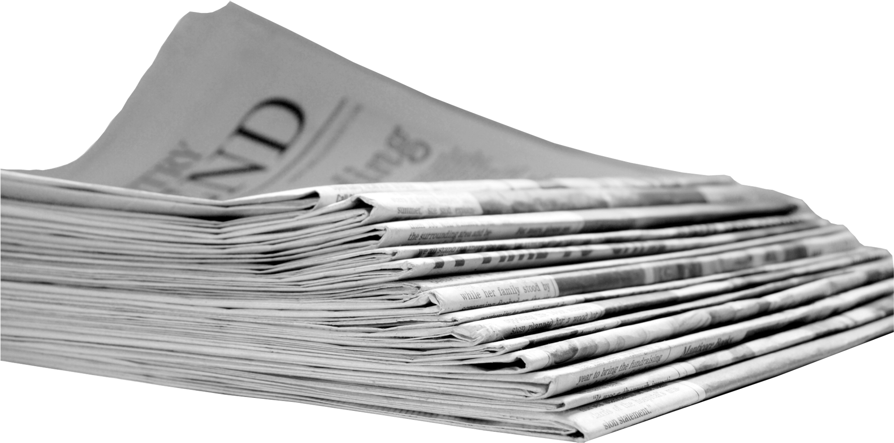 Newspaper Png Transparent Images - Newspaper Transparent Background (1800x949)
